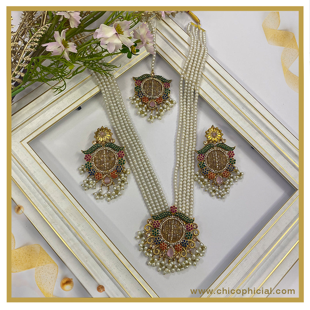Pearl Nauratan Mala set