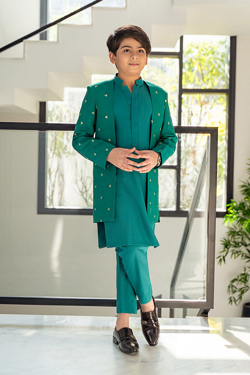 Jade Green prince coat kids