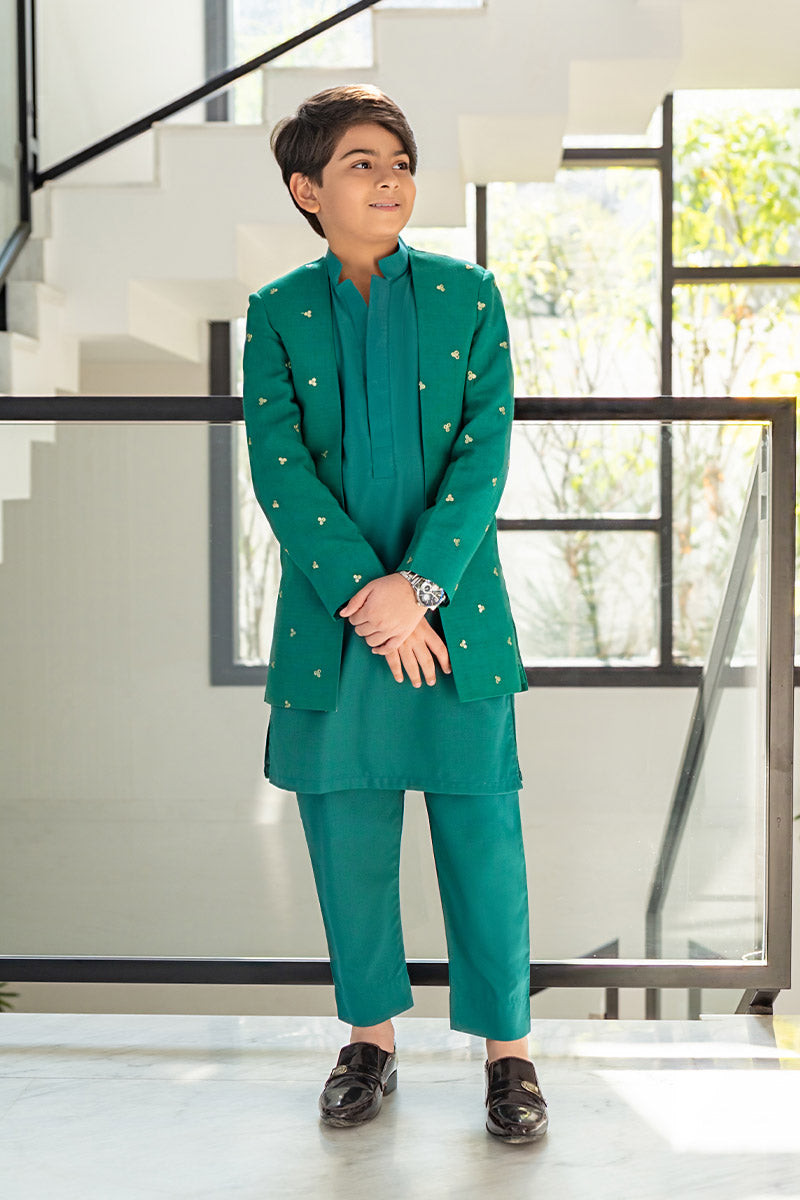 Jade Green prince coat kids