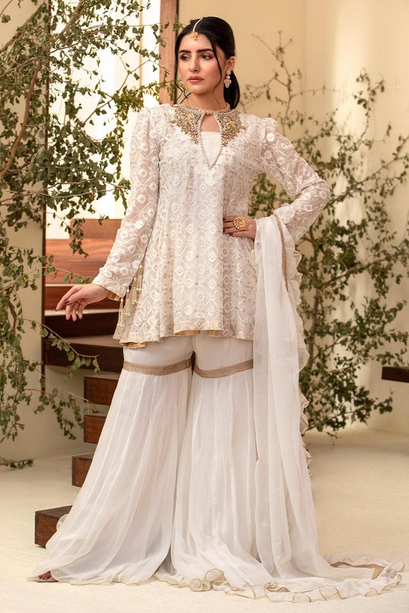 Alabaster Peplum | exclusive Pakistani Women Dresses Collection M Alabaster Peplum | exclusive Pakistani Women Dresses Collection M