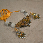 Champagne Doublet Stone Choker set