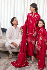 White Embroidered kurta combo