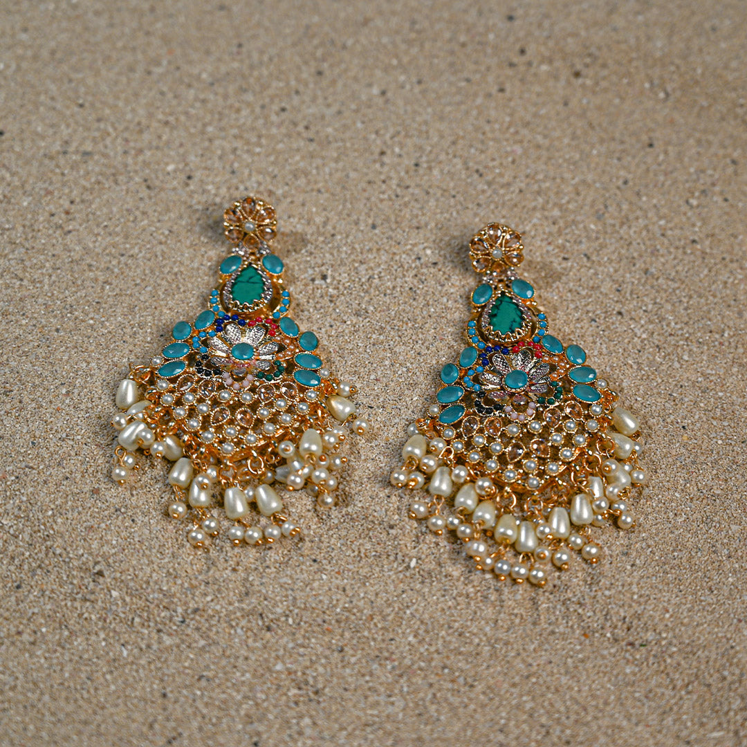 champagne Turquoise earrings
