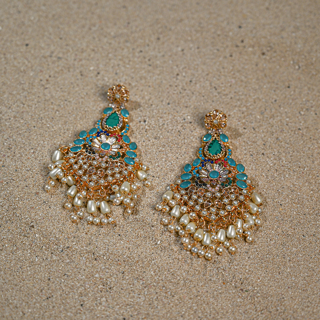 champagne Turquoise earrings