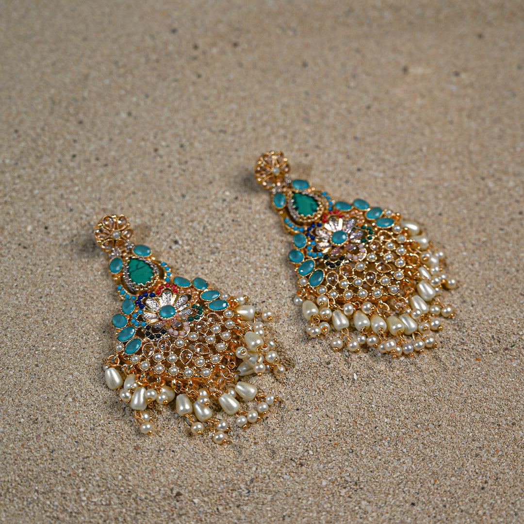 champagne Turquoise earrings