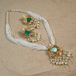 Sea green Fancy Pearl Mala