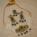 Emerald Mega Gold Choker Set