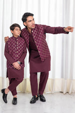 Deep Plum Waistcoat Combo