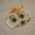 Egyptian Emerald Choker Set