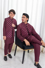 Deep Plum Waistcoat Combo