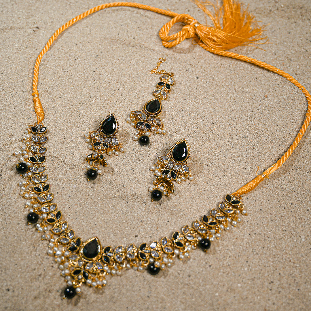 Black Drop Choker Set