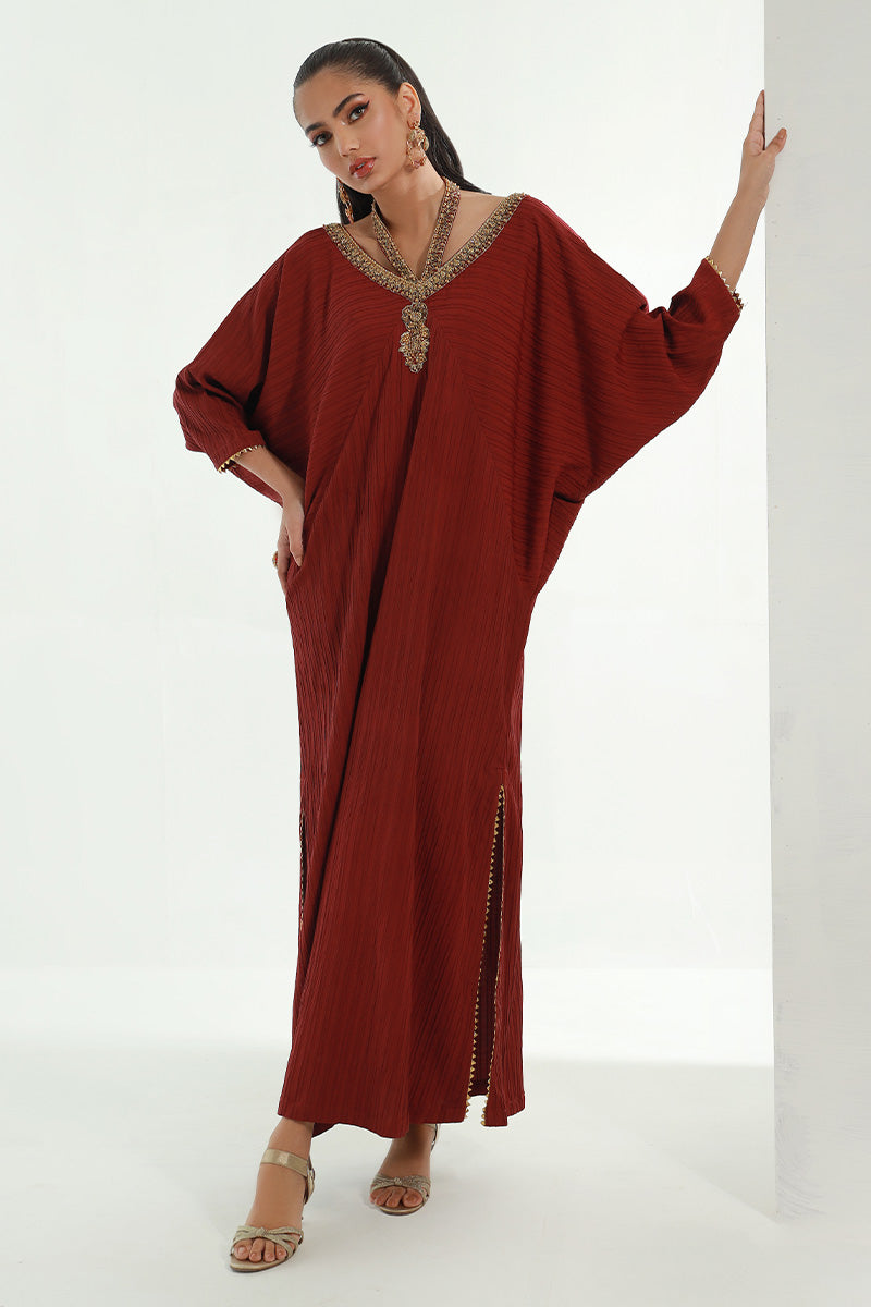 Burgendy Kaftan