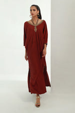 Burgendy Kaftan
