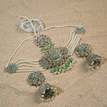 Sea Green Jhumki Choker Set