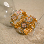 Dusty pink Floral Bangles