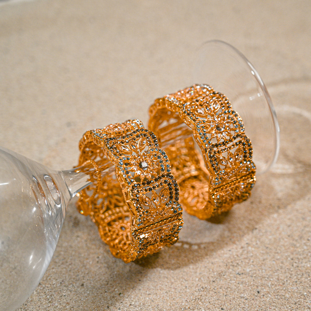 Champagne FloralBangles
