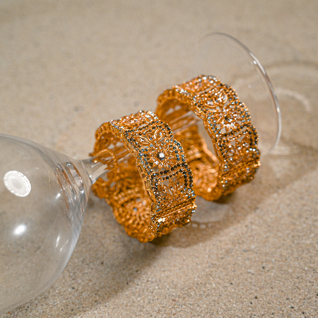 Champagne FloralBangles