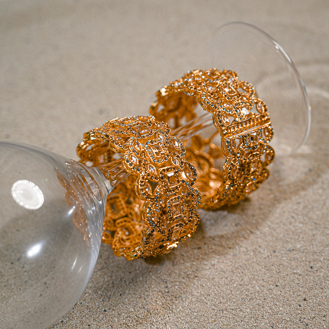 Mega Gold zircon Bangles