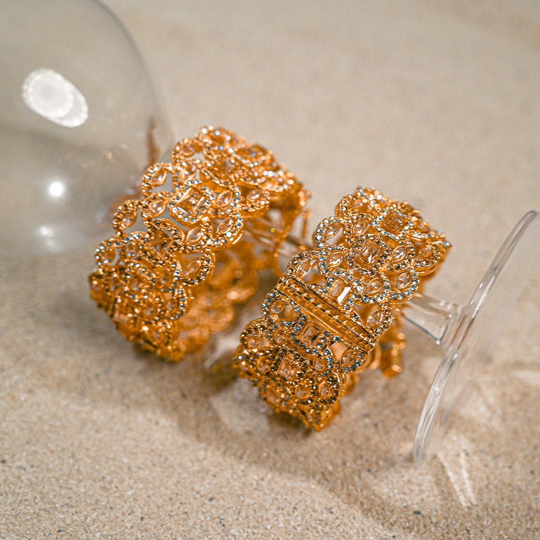 Mega Gold zircon Bangles