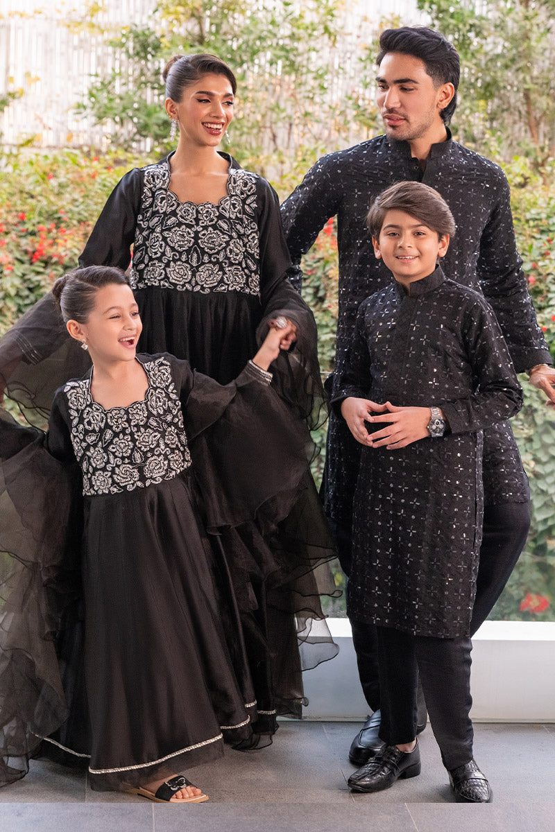 Elegant Black Kalidar Combo