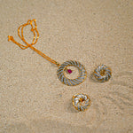 Ruby stone sphere set