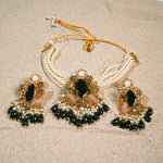 Black almond Choker set