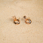 Zircon studded Hoop Earrings