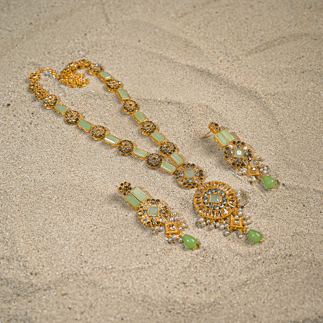 Grape Green Mala set