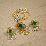 Emerald Pearl Mala set