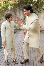 Lime Gold Sherwani Combo
