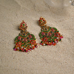 Nauratan Green Dome Earrings