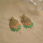 Sea green Gold Chandelier