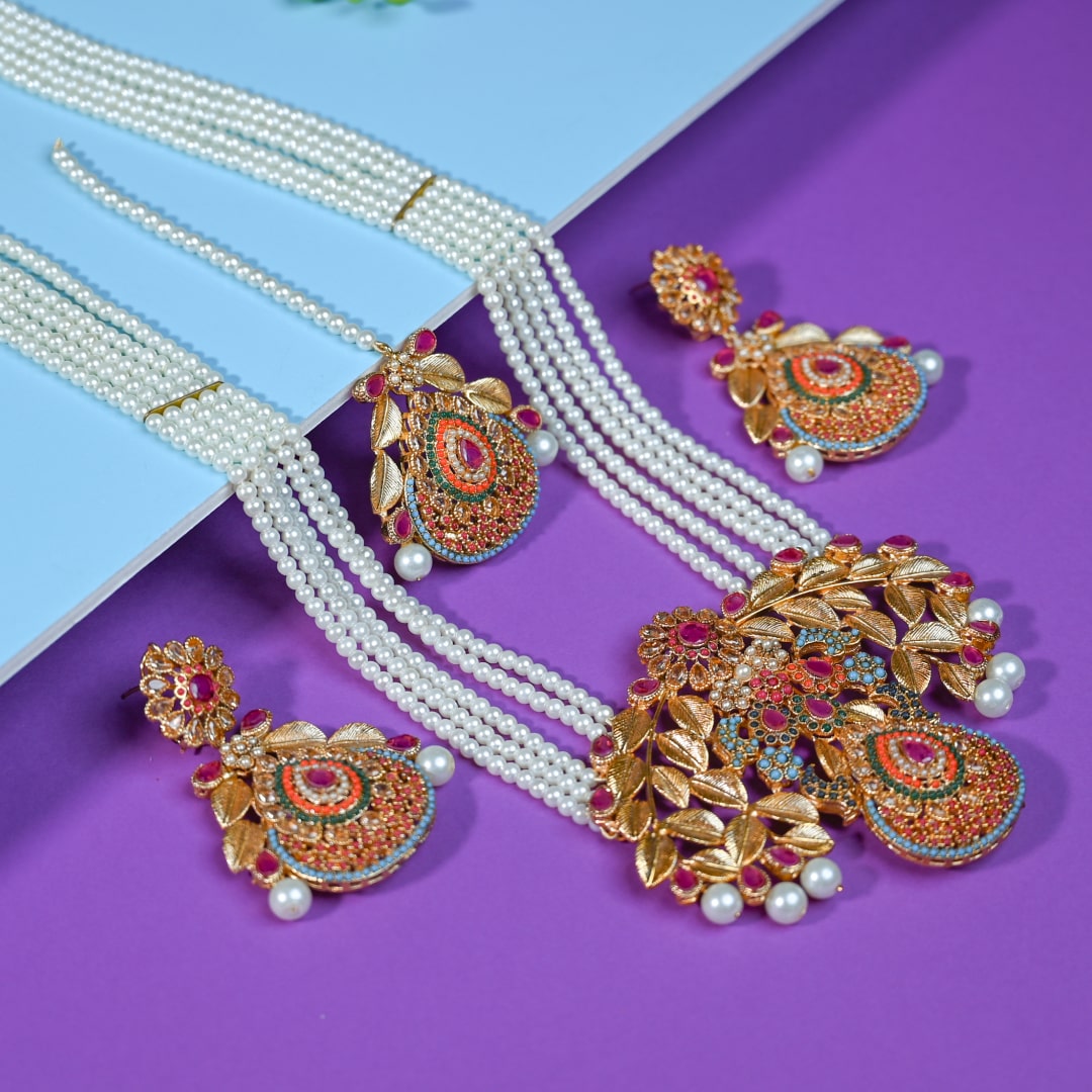 Hyderabadi Nauratan Pearl Set II