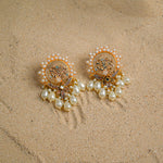 Pearl gold tree Earrings