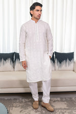 White Embroidered kurta