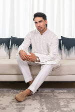 White Embroidered kurta