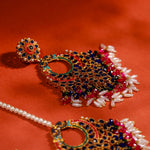 SHOCKING PINK & BLUE MANG TEEKA SET