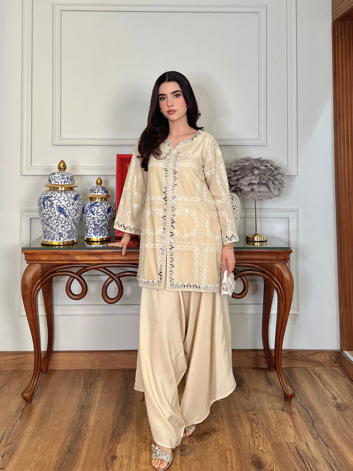 Sorayya Spotted in Ivory Lumina