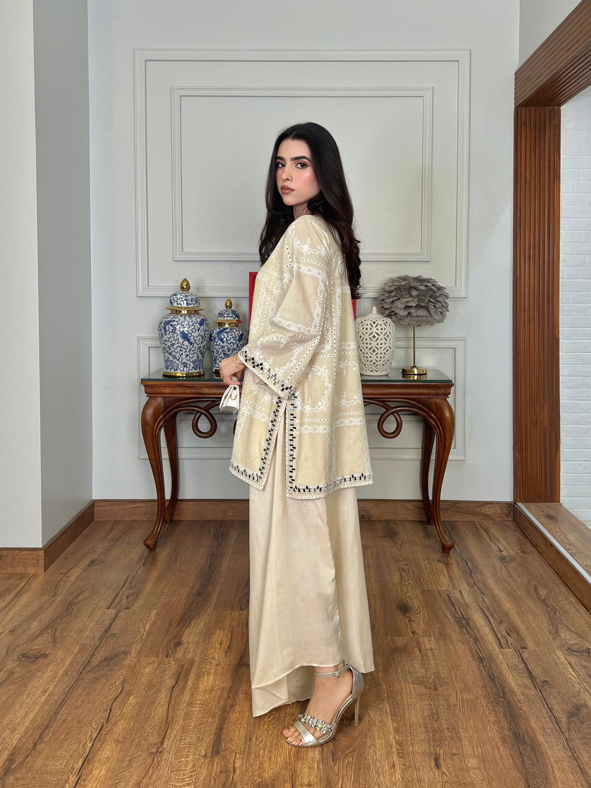 Sorayya Spotted in Ivory Lumina