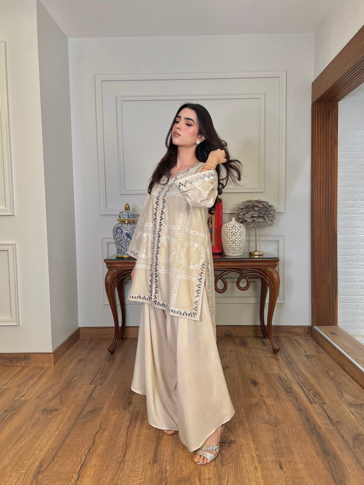 Sorayya Spotted in Ivory Lumina