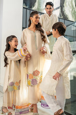 Ivory Embroidered kurta combo