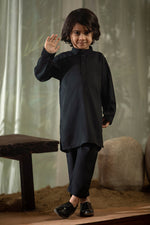 Lux Black sherwani Kids