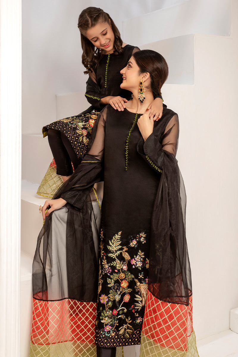 Black Sparrow Mother Daughter Combo