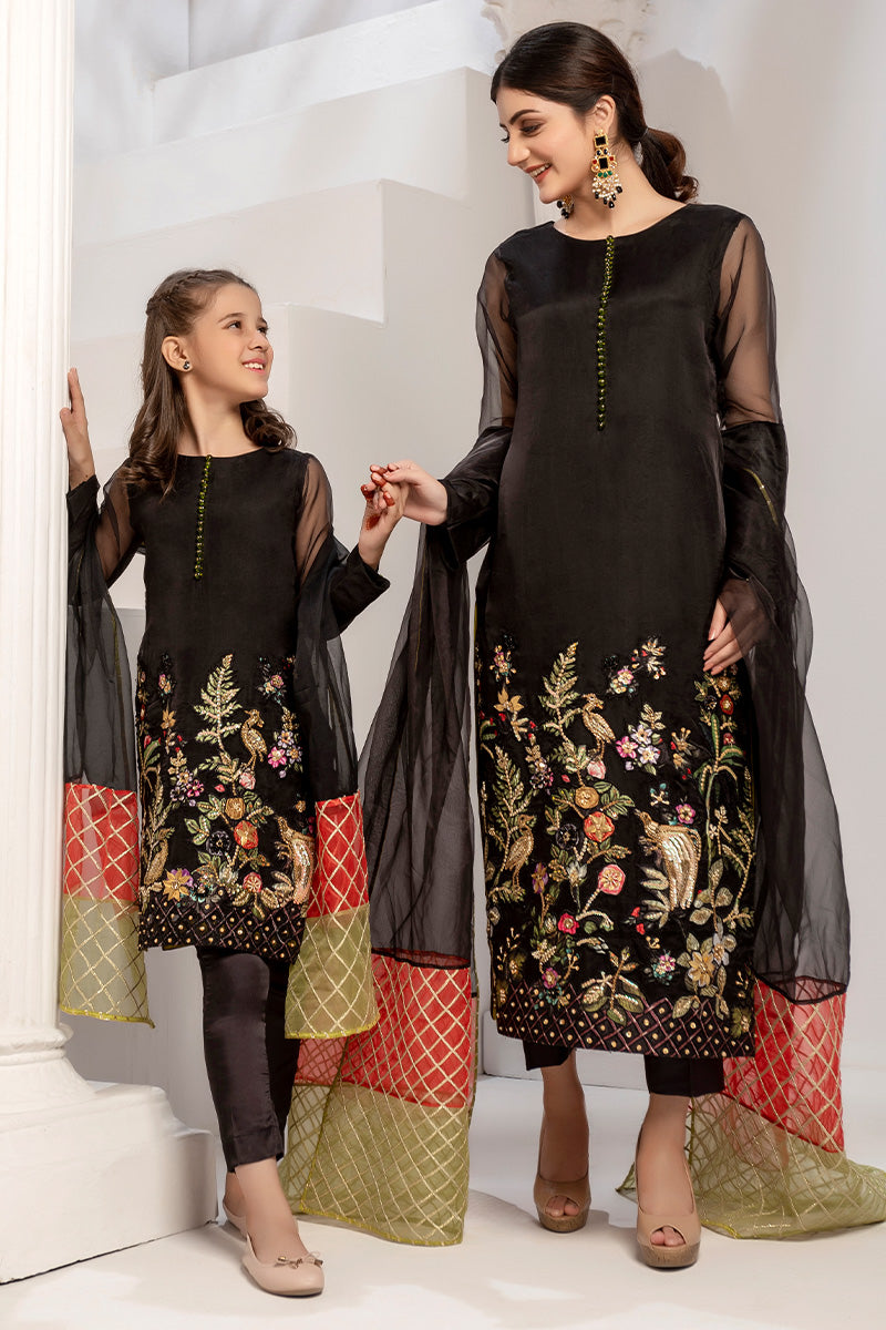 Black Sparrow Mother Daughter Combo