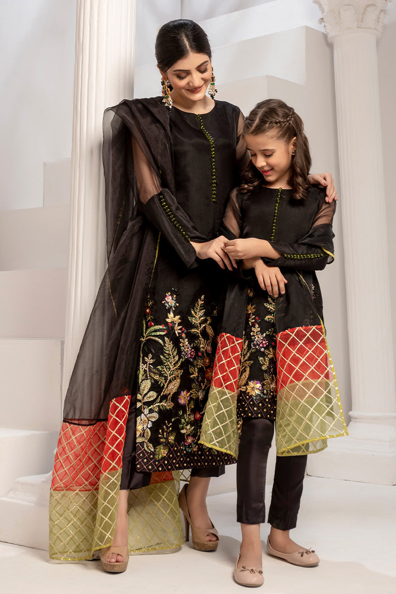 Black Sparrow Mother Daughter Combo