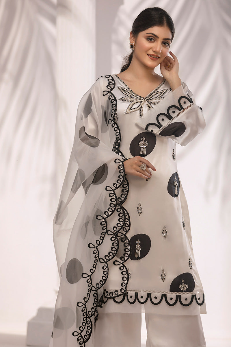 polka dots dress designs pakistani Miss Circle Rahma Polka Dot Cotton Poplin Drop Waist Midi Dress XL