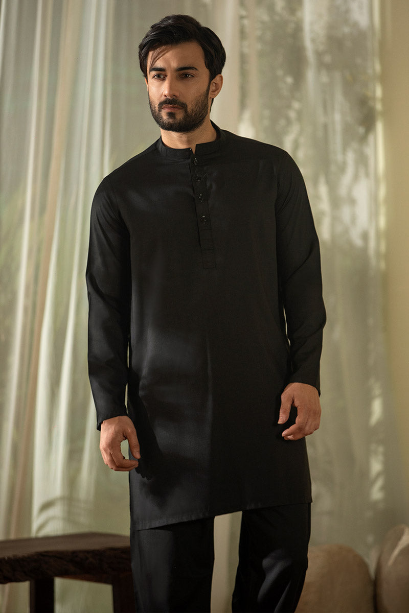 Lux Black Sherwani