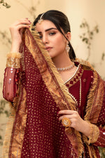 Lux Burgendy Kalidar Angrakha