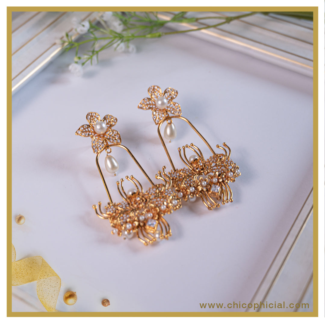 Floral Pearl Chandelier