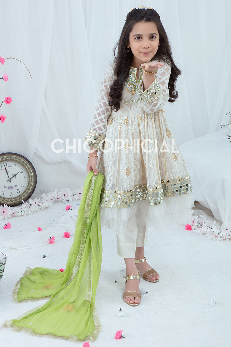 Ivory Green Pishwas Kids